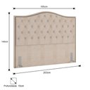 Ver imagem 4 de Cabeceira Casal King 195cm Siena P02 Linho Bege Cru - Mpozenato