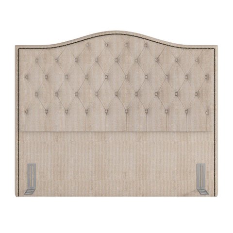 Cabeceira Casal King 195cm Siena P02 Linho Bege Cru - Mpozenato