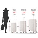 Ver imagem 5 de Kit Conjunto 3 Malas Rígidas de Polipropileno 360° com Tsa - Gladiador P1c3 Cor:rose