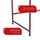 Ver imagem 6 de Mesa Escrivaninha 110cm Sync Hibisco/Oasis Kappesberg