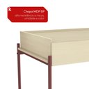 Ver imagem 5 de Mesa Escrivaninha 110cm Sync Hibisco/Oasis Kappesberg