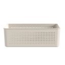 Ver imagem 5 de Cesto Organizador Flow 27x22x9cm Bege ou Closet 5,4l Banheiro Lavanderia Caixa Organizadora