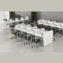 Ver imagem 3 de Baia telemarketing fechada Inicial cinza 1,20x0,80x0,60m - 1334