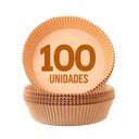 Ver imagem 1 de [100 Unidades] Formas Descartáveis para Assar Cozinhar Antiaderente para Airfryer