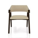 Ver imagem 5 de Kit 5 Cadeiras Sala de Jantar e Jogos Carteados Madeira Maciça Poker Linho Offwhite/capuccino G42 -