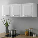 Ver imagem 1 de Armário Suspenso Aço Cozinha Lavanderia Aéreo Multiuso Itatiaia