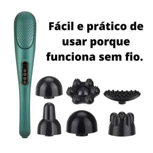 Massageador Portátil Multifuncional Bastão de sem Fio Tomate Am-014 - 4