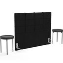 Ver imagem 7 de Cabeceira Cama Box Casal 140 cm Roma W01 Couríssimo Preto - Lyam Lyam Decor