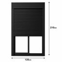 Ver imagem 3 de Porta com Persiana Integrada Automatizada Preto 120x210 cm
