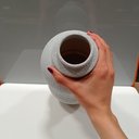 Ver imagem 5 de Vaso Decorativo Enfeite Casa Cerâmica 32x15x15cm Bege