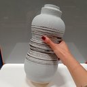 Ver imagem 4 de Vaso Decorativo Enfeite Casa Cerâmica 32x15x15cm Bege