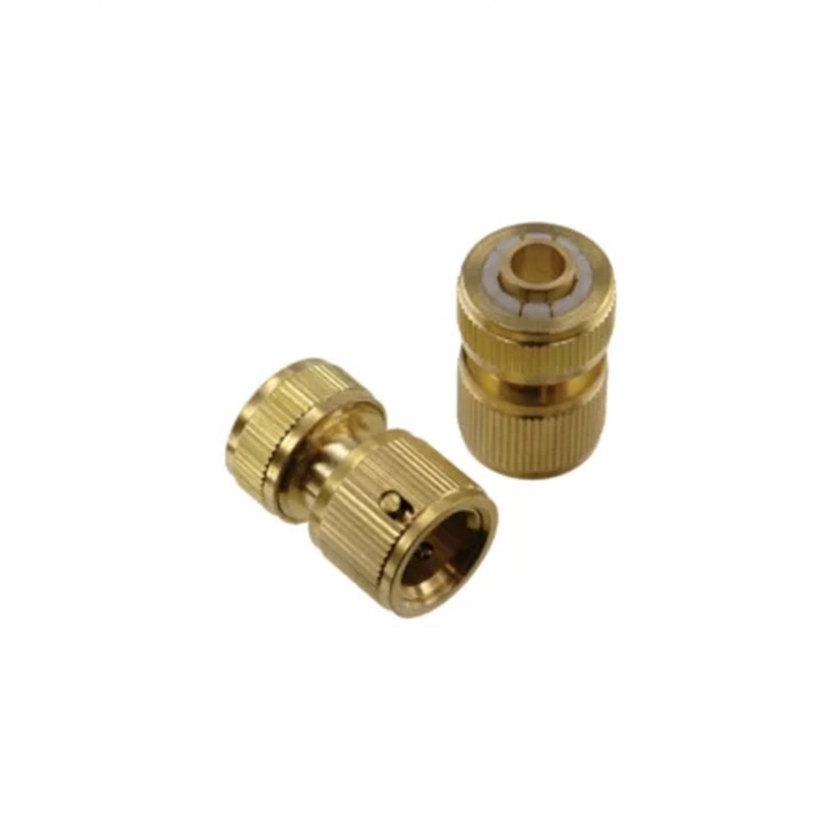 Kit 1 Conector Engate Ráp Latão 3/4" +1 Engate Rápido 1/2" - 3