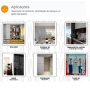 Ver imagem 3 de Painel Biombo Divisória de Ambiente Deslizante - 3 Painéis - 70x2,45m