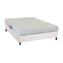 Ver imagem 1 de Cama Box Casal: Colchão Ortopédico Herval AG65 Firme Frontier + Base CRC Courano White(138x188)