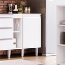 Ver imagem 2 de Balcão Simples Athena 1 Porta - Casajá - Branco