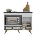 Ver imagem 5 de Balcão para Cooktop e Forno 105cm 1 Porta 1 Gaveta Veneza Multimóveis MP2258