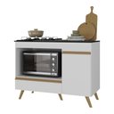 Ver imagem 2 de Balcão para Cooktop e Forno 105cm 1 Porta 1 Gaveta Veneza Multimóveis MP2258