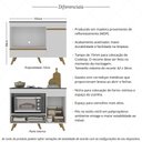 Ver imagem 3 de Balcão para Cooktop e Forno 105cm 1 Porta 1 Gaveta Veneza Multimóveis Mp2258