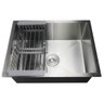 Kit Cuba Simples Aço Inox 304 + Torneira Monocomando Prata - 3
