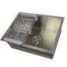Kit Cuba Simples Aço Inox 304 + Torneira Monocomando Prata - 2
