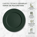 Ver imagem 2 de Sousplat Verde Prato Redondo Mesa Posta Jogo Americano Sala 33cm