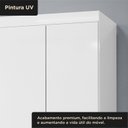 Ver mais imagens de Guarda Roupa Capella 4 Portas 3 Gaveta Branco/Neve