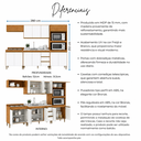 Ver imagem 6 de Cozinha Completa Paris 5 Peças Menu Móveis Freijó/Branco