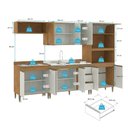 Ver imagem 5 de Cozinha Completa Paris 5 Peças Menu Móveis Freijó/Branco