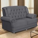 Ver imagem 1 de Sofá 1,50m 2 Lugares Suede Filadélfia Cinza