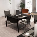 Ver imagem 2 de Plataforma de Trabalho para 2 Pessoas com Caixa de Tomadas 120cm Industrial Executive Preto