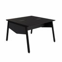 Ver imagem 1 de Plataforma de Trabalho para 2 Pessoas com Caixa de Tomadas 120cm Industrial Executive Preto