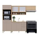 Ver imagem 2 de Cozinha Compacta 100 Mdf 4 Peças com Tampo e Espaço Forno e Micro-ondas 270cm Duna Luciane Móveis