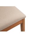 Ver imagem 5 de Cadeira Viena Madeira Maciça Sala de Jantar Assento Estofado e Palhinha:linho Dourado