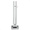 Ver imagem 7 de Kit 5 Torre Guarda Corpo Pinça para Vidro 30cm Inox Fs