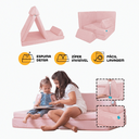 Ver mais imagens de Sofá de Brincar Infantil Modular Montessori 4 Peças Rosa