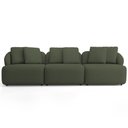 Ver imagem 3 de Sofá 4 Lugares para Sala de Estar Living 288cm Arlo F04 Linho Verde - Lyam Decor