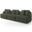 Ver imagem 6 de Sofá 4 Lugares para Sala de Estar Living 288cm Arlo F04 Linho Verde - Lyam Decor