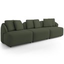 Ver imagem 2 de Sofá 4 Lugares para Sala de Estar Living 288cm Arlo F04 Linho Verde - Lyam Decor
