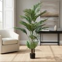 Ver imagem 1 de Palmeira Areca Artificial Grande para Decoração Sala 2.10m, Planta Decorativa para Casa e Eventos.