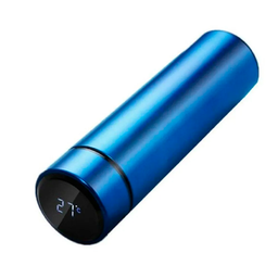 GARRAFA TÉRMICA INTELIGENTE COM INDICADOR E SENSOR DE TEMPERATURA LED:Únissex/Único/Azul - 1