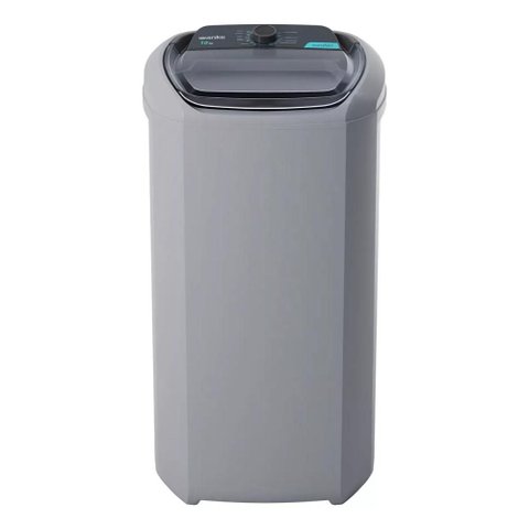 Tanquinho de Lavar Roupa 10kg Wanke Comfort Semiautomática Cinza 127v - Lwbe100t3