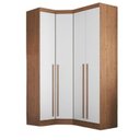 Ver imagem 2 de Guarda-Roupa Modulado 3 Peças Infinity Marrom/Cedro/Branco Line
