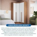Ver mais imagens de Guarda-Roupa Modulado 3 Peças Infinity Marrom/Cedro/Branco Line
