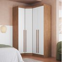 Ver imagem 1 de Guarda-Roupa Modulado 3 Peças Infinity Marrom/Cedro/Branco Line