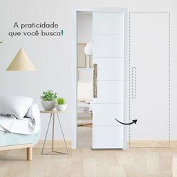 Modelo Affluence * porta de correr embutida - 82x210 - 3