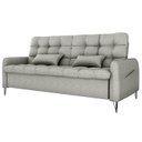 Ver imagem 1 de Sofa Cama 2 Lugares 200cm Pillar Linho Vancouver E487 Cinza Milani Store