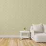Papel de Parede Poá Amarelo com Bolinhas Brancas Espalhadas - 2,2m - 1