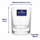 Ver imagem 2 de Conjunto 6 Copos Cristal Bohemia Barline 60ml