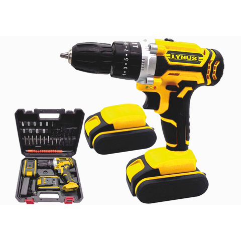 Furadeira Parafusadeira Sem Fio 20V Maleta 2 Baterias Bivolt