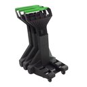 Ver imagem 4 de Carrinho de Compras Preto com Cestos D-500 12kg Removíveis Verde - Dellaplast